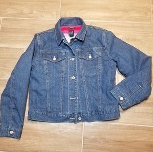 Gap Kids - girl's denim lined jacket